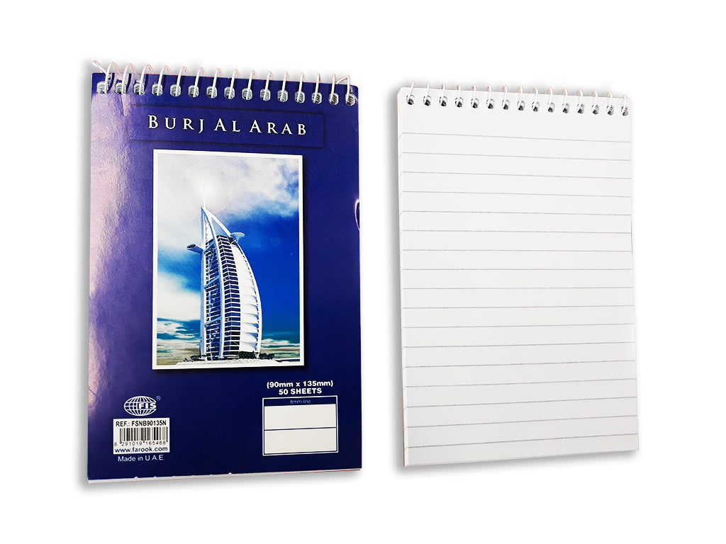 Writing pad Tower (90*135)mm with Top spiral - Al Masam Stationery LLC