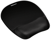 Fellowes Memory Foam Wrist Support With Mouse Pad - Black - Al Masam Stationery LLC