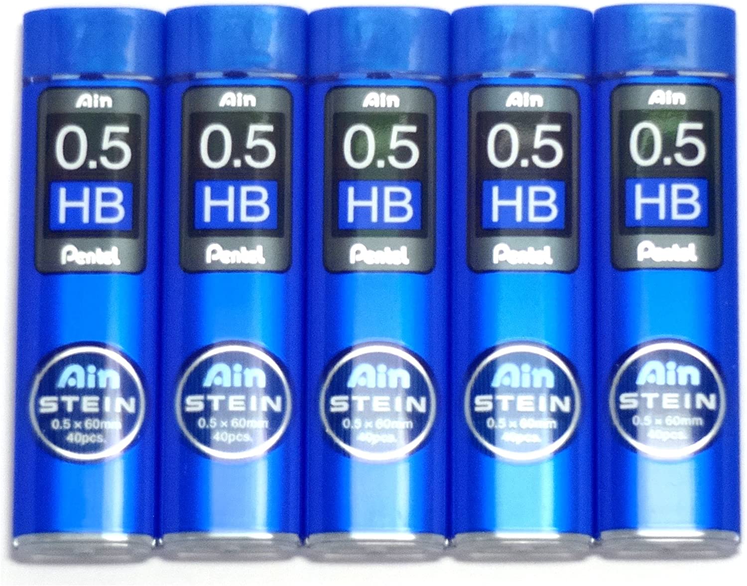 Pentel C275S AIN STEIN Slim Lead 0.5mm Hi Polymer - (Pack of 5) - Al Masam Stationery LLC