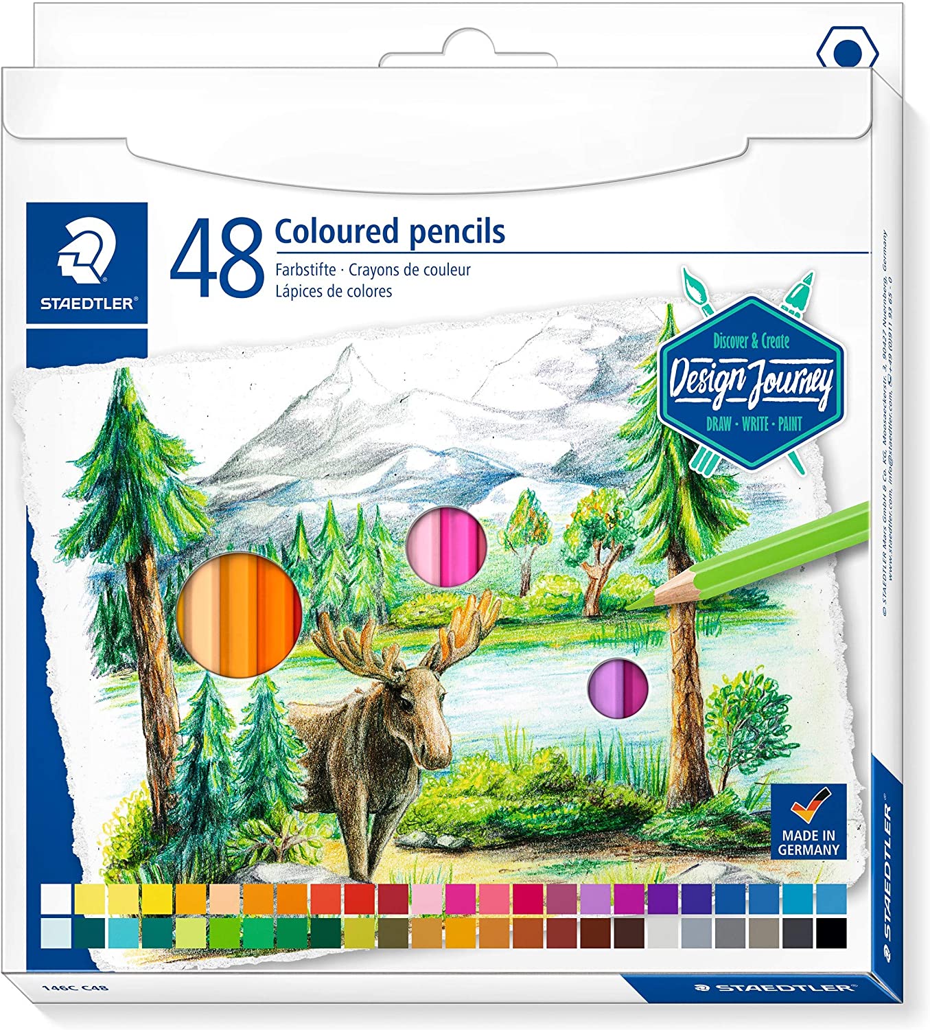 Staedtler 146C Coloured pencils permanent (Pack of 48) - Al Masam Stationery LLC