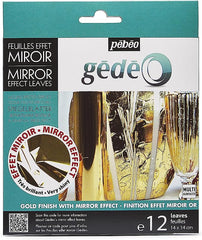 PEBEO 6GOLD MIRROR EFFECT LEAVES 12S