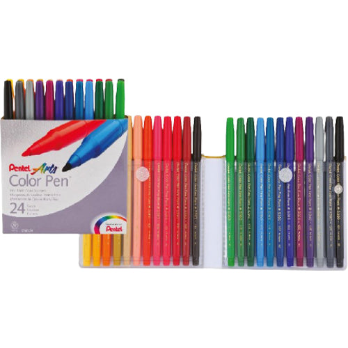 Pentel S360 Color Pens Fibre Tip - (Pack of 24) - Al Masam Stationery LLC