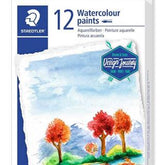 Staedtler 8880 Water Color Paints tubes - (12 Pcs) - Al Masam Stationery LLC