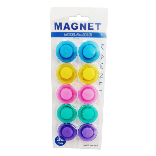 Magnets Asstd Clr Round - Al Masam Stationery LLC