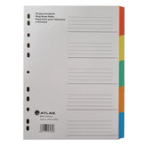 Atlas Manila A4 10-Part Divider Multicolor - Al Masam Stationery LLC