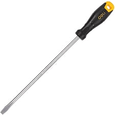 Deli Sloted Screwdriver Comfortable Handle SL8x250mm - Al Masam Stationery LLC