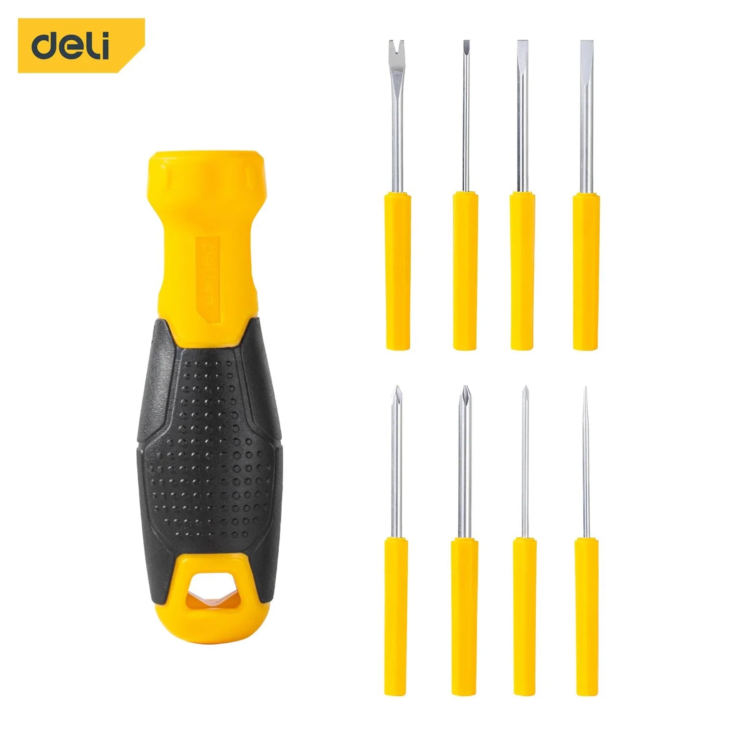 Deli Interchangeable Screwdriver Set - Al Masam Stationery LLC