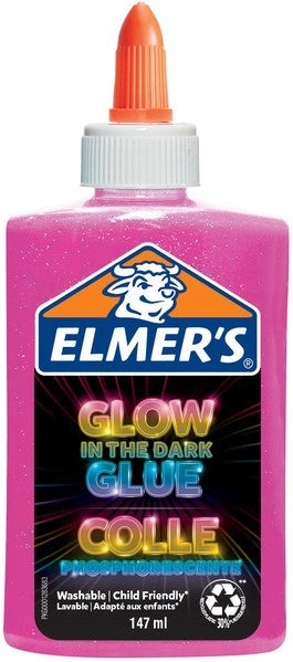 Elmer's Liquid Glue Glow Pink 147 ml - Al Masam Stationery LLC