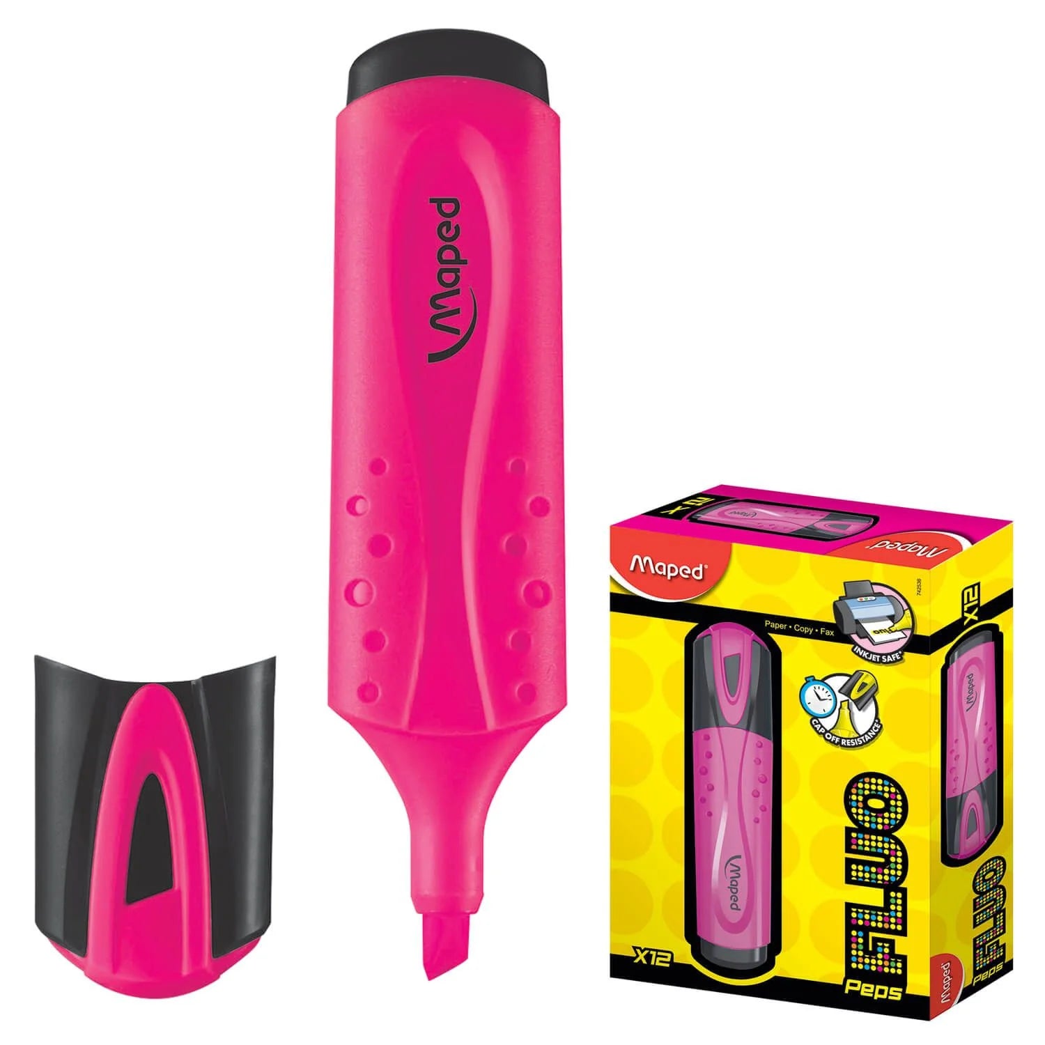 Maped Fluopeps Classic Highlighter Pink Pack - Al Masam Stationery LLC