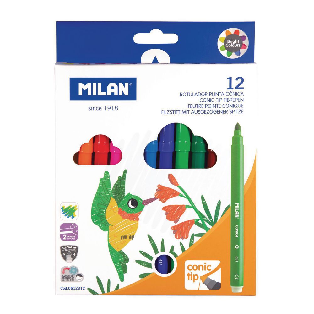 Conical tip fibrer pens