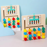 ELMAS Montessori Wooden Color Matching Logic Game Toy - Al Masam Stationery LLC