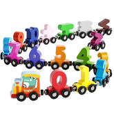ELMAS Magnetic Dinosaur Train Number Wooden Toy Set - Al Masam Stationery LLC