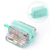 ELMAS Stylish Purple 3/4 Compartment Pencil Case for Kids - Al Masam Stationery LLC