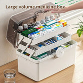 ELMAS 1pc White Large Capacity Medicine Box For Home Storage - Al Masam Stationery LLC