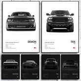 ELMAS Dodge Challenger SRT Hellcat Redeye Canvas Art - Al Masam Stationery LLC