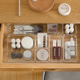 ELMAS Clear Acrylic Makeup Layered Storage Box for Desk - Al Masam Stationery LLC