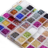 ELMAS Crushed Glass Stones for DIY Resin Crafts & Nail Art - Al Masam Stationery LLC