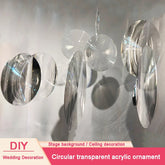 ELMAS 7-38 cm Transparent Illusion Circle Wedding Mirror - Al Masam Stationery LLC