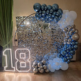 ELMAS Silver Shimmer Wall Backdrop Panels for Events - Al Masam Stationery LLC