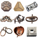 ELMAS Lock Puzzles Classic IQ Metal Brain Teaser Game - Al Masam Stationery LLC