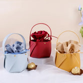 ELMAS Stylish Leather Gift Bag With Velvet Candy Box - Al Masam Stationery LLC