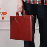 ELMAS Stylish A4 Leather Portfolio Organizer for Professionals - Al Masam Stationery LLC