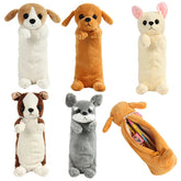 ELMAS Kawaii Plush Dog Pencil Case for School & Office - Al Masam Stationery LLC