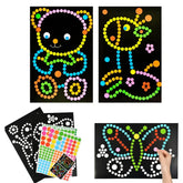 ELMAS 4 Sets Child Sticker Dot Mosaic Puzzle Games - Al Masam Stationery LLC
