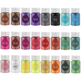 ELMAS 24 Color Mica Pearl Powder for Epoxy & DIY Crafts - Al Masam Stationery LLC