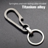 ELMAS Titanium Carabiner Keychain & Bottle Opener - Al Masam Stationery LLC