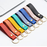 ELMAS Stylish PU Leather Keychains - 8 Vibrant Colors - Al Masam Stationery LLC