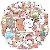 ELMAS 50pcs Bubu and Dudu Cute Bear DIY Stickers - Al Masam Stationery LLC