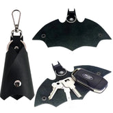 ELMAS Bruce Wayne Leather Keychain - Superhero Style Accessory - Al Masam Stationery LLC