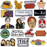 ELMAS Cartoon Collecting Funny TV Show Enamel Pins - Al Masam Stationery LLC