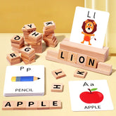 ELMAS Wooden Spelling Word Games for Toddler Learning - Al Masam Stationery LLC