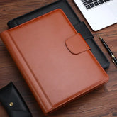 ELMAS Stylish Leather A4 Conference Portfolio Folder - Al Masam Stationery LLC