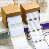 ELMAS 250Sheets Pull-out Sticky Notes Notepad Memo Pad - Al Masam Stationery LLC