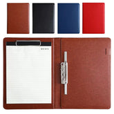 ELMAS Elegant PU Leather A4 Padfolio with Clips - Al Masam Stationery LLC