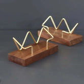 ELMAS Wooden Business Card Box Desk Organizer Office Decor - Al Masam Stationery LLC