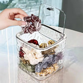 ELMAS Clear Hair Accessories Organizer Acrylic Storage Box - Al Masam Stationery LLC