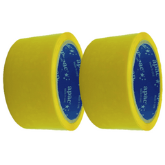Apac Packaging Tape Yellow 2 inch x 100 yards| 36 rolls per carton