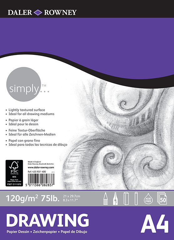 Daler Rowney Simply Drawing Pad A4 - Al Masam Stationery LLC