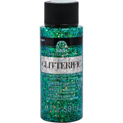 Folkart Glitterific Water Based Paints - Evergreen 59ML