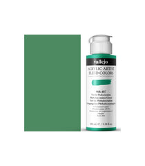 VALLEJO Fluid Acrylic 407-100ML. Phthalo Green