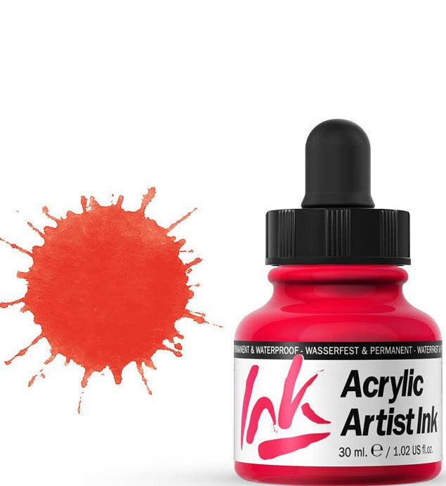 VALLEJO ACRYLIC ARTIST INK 30ML. RED - Al Masam Stationery LLC