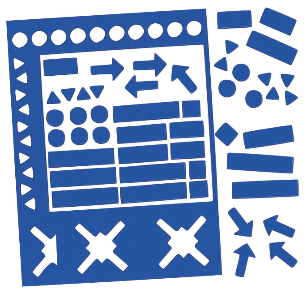 LEGAMASTER MAGNETIC SYMBOLS BLUE 20 MM - Al Masam Stationery LLC