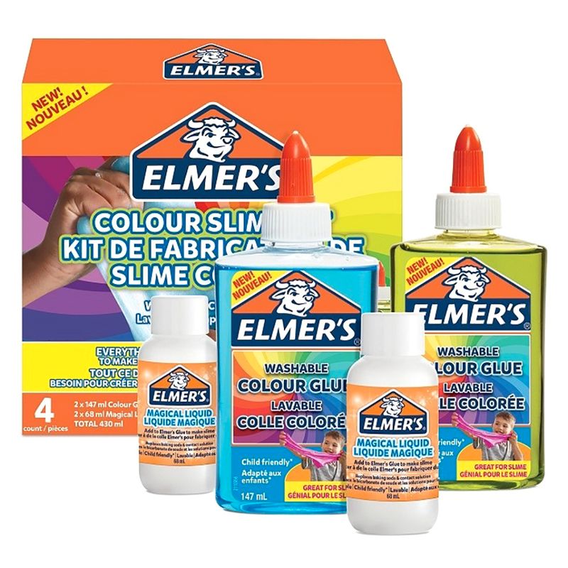 Elmer's Translucent Slime Adhesive Kit Multicolor 2 Pieces - Al Masam Stationery LLC