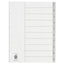 Divider (1-10) Pvc A4 Gray - Al Masam Stationery LLC