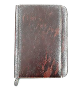 AMS-RM-356 - Marble Brown Zipped folder - Al Masam Stationery LLC