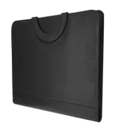 RM-367 - PU Leather folder with Handle Black - Al Masam Stationery LLC